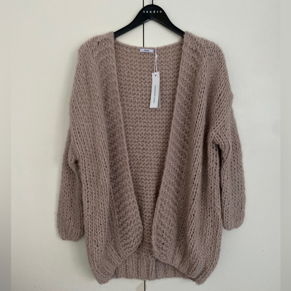 (S/M)Maiami CURLY ALPACA LONG CARDIGAN - Picture 3 of 5
